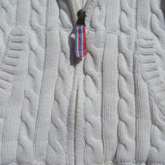 L.L.Bean Sweater 6X-7 cardigan full zip Girls Boys Kids 100% Cotton ll bean - Picture 8 of 12